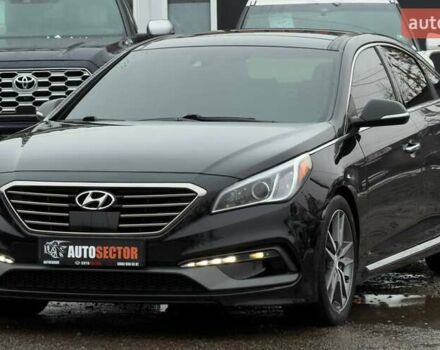 Черный Хендай Соната, объемом двигателя 2 л и пробегом 123 тыс. км за 12800 $, фото 2 на Automoto.ua