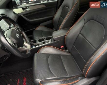 Черный Хендай Соната, объемом двигателя 2 л и пробегом 123 тыс. км за 12800 $, фото 12 на Automoto.ua