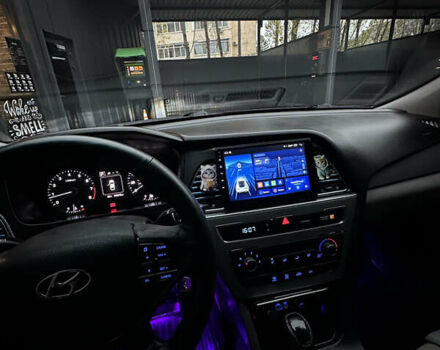 Черный Хендай Соната, объемом двигателя 2.36 л и пробегом 300 тыс. км за 9000 $, фото 23 на Automoto.ua