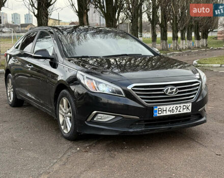 Черный Хендай Соната, объемом двигателя 2 л и пробегом 249 тыс. км за 7500 $, фото 3 на Automoto.ua