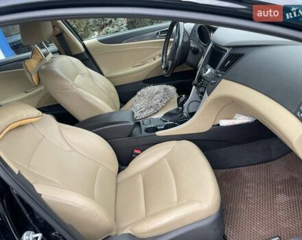 Черный Хендай Соната, объемом двигателя 2.36 л и пробегом 165 тыс. км за 10400 $, фото 5 на Automoto.ua