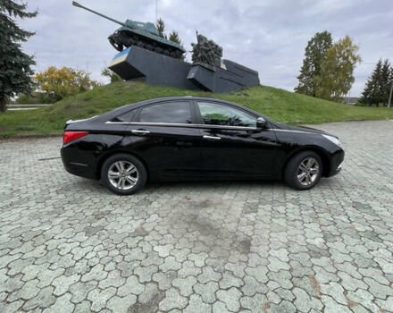 Черный Хендай Соната, объемом двигателя 2 л и пробегом 190 тыс. км за 7600 $, фото 9 на Automoto.ua