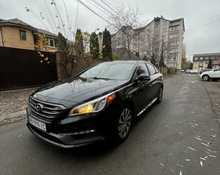 Черный Хендай Соната, объемом двигателя 2.36 л и пробегом 144 тыс. км за 10999 $, фото 1 на Automoto.ua