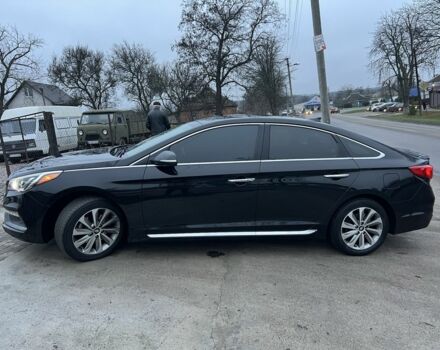 Черный Хендай Соната, объемом двигателя 2.4 л и пробегом 152 тыс. км за 9450 $, фото 16 на Automoto.ua