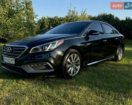 Черный Хендай Соната, объемом двигателя 2.36 л и пробегом 129 тыс. км за 11350 $, фото 2 на Automoto.ua
