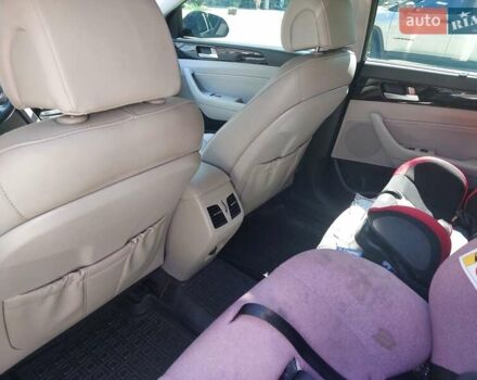 Черный Хендай Соната, объемом двигателя 2.36 л и пробегом 140 тыс. км за 12600 $, фото 28 на Automoto.ua