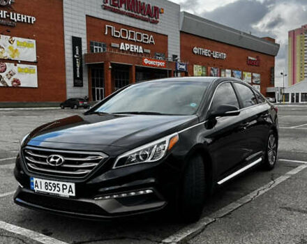 Черный Хендай Соната, объемом двигателя 2.4 л и пробегом 150 тыс. км за 13400 $, фото 2 на Automoto.ua