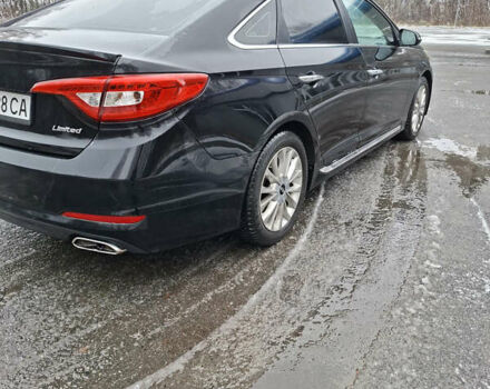 Черный Хендай Соната, объемом двигателя 2.36 л и пробегом 230 тыс. км за 9300 $, фото 4 на Automoto.ua