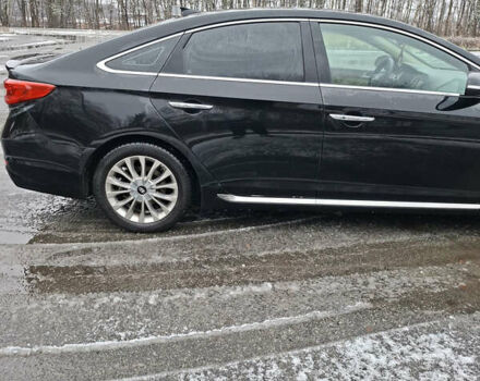 Черный Хендай Соната, объемом двигателя 2.36 л и пробегом 230 тыс. км за 9300 $, фото 3 на Automoto.ua