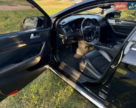 Черный Хендай Соната, объемом двигателя 2.36 л и пробегом 129 тыс. км за 11350 $, фото 11 на Automoto.ua
