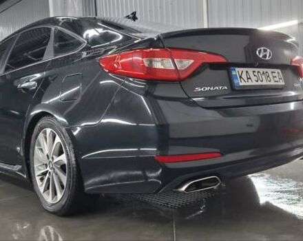 Черный Хендай Соната, объемом двигателя 2.36 л и пробегом 138 тыс. км за 10400 $, фото 19 на Automoto.ua