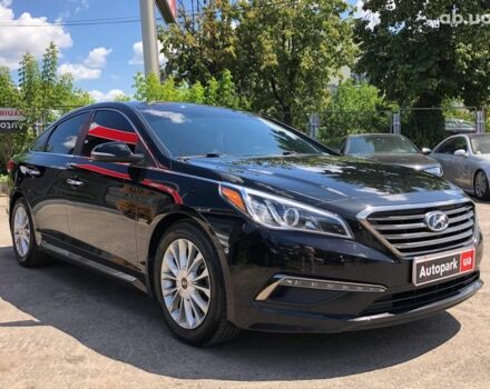 Черный Хендай Соната, объемом двигателя 2.4 л и пробегом 144 тыс. км за 13290 $, фото 2 на Automoto.ua