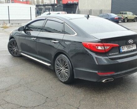 Черный Хендай Соната, объемом двигателя 2.4 л и пробегом 117 тыс. км за 13500 $, фото 7 на Automoto.ua