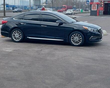 Черный Хендай Соната, объемом двигателя 2.4 л и пробегом 117 тыс. км за 13500 $, фото 1 на Automoto.ua