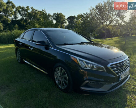 Черный Хендай Соната, объемом двигателя 2.36 л и пробегом 129 тыс. км за 11350 $, фото 6 на Automoto.ua