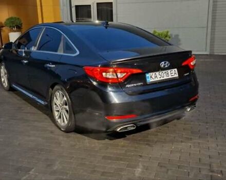 Черный Хендай Соната, объемом двигателя 2.36 л и пробегом 138 тыс. км за 10400 $, фото 16 на Automoto.ua