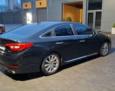 Черный Хендай Соната, объемом двигателя 2.36 л и пробегом 138 тыс. км за 10400 $, фото 13 на Automoto.ua