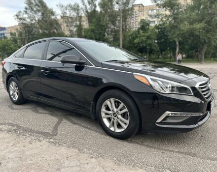 Черный Хендай Соната, объемом двигателя 2.4 л и пробегом 139 тыс. км за 10500 $, фото 3 на Automoto.ua