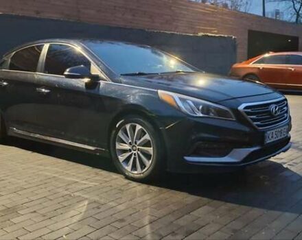 Черный Хендай Соната, объемом двигателя 2.36 л и пробегом 138 тыс. км за 10400 $, фото 2 на Automoto.ua