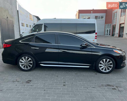 Черный Хендай Соната, объемом двигателя 2.36 л и пробегом 110 тыс. км за 12500 $, фото 3 на Automoto.ua