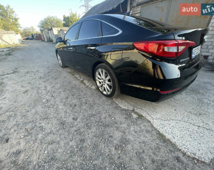 Черный Хендай Соната, объемом двигателя 2 л и пробегом 216 тыс. км за 15555 $, фото 2 на Automoto.ua