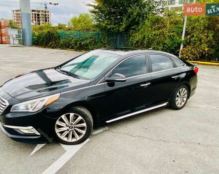 Черный Хендай Соната, объемом двигателя 2.36 л и пробегом 243 тыс. км за 10850 $, фото 7 на Automoto.ua