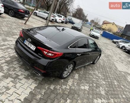 Черный Хендай Соната, объемом двигателя 2.36 л и пробегом 130 тыс. км за 10700 $, фото 12 на Automoto.ua