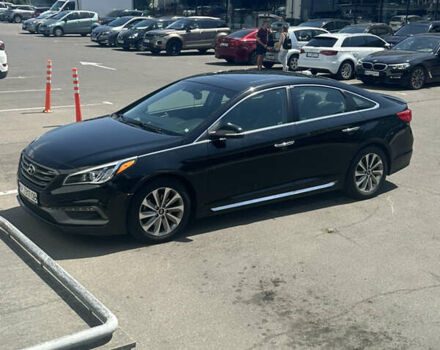 Черный Хендай Соната, объемом двигателя 2.36 л и пробегом 104 тыс. км за 12000 $, фото 3 на Automoto.ua