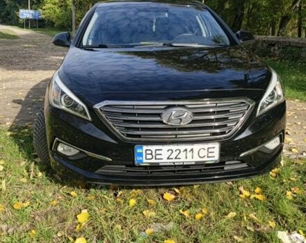 Черный Хендай Соната, объемом двигателя 2 л и пробегом 220 тыс. км за 12000 $, фото 16 на Automoto.ua
