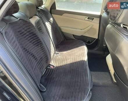 Черный Хендай Соната, объемом двигателя 2.4 л и пробегом 169 тыс. км за 10900 $, фото 18 на Automoto.ua