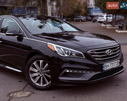 Черный Хендай Соната, объемом двигателя 2.36 л и пробегом 104 тыс. км за 11999 $, фото 1 на Automoto.ua