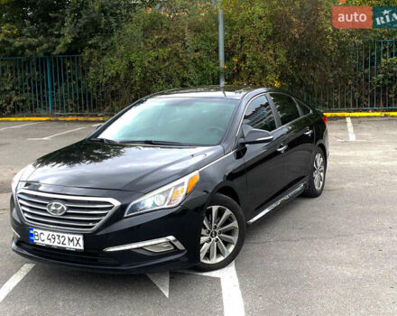 Черный Хендай Соната, объемом двигателя 2.36 л и пробегом 243 тыс. км за 10850 $, фото 1 на Automoto.ua
