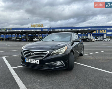 Черный Хендай Соната, объемом двигателя 2.36 л и пробегом 132 тыс. км за 12500 $, фото 1 на Automoto.ua