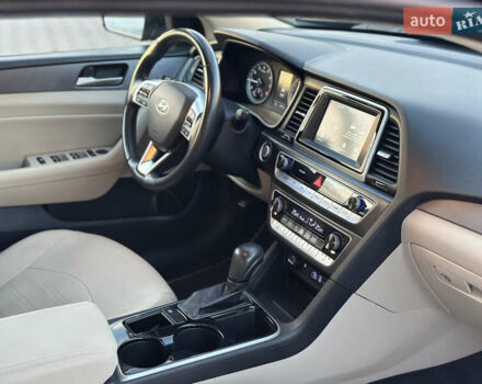 Черный Хендай Соната, объемом двигателя 2.4 л и пробегом 140 тыс. км за 13600 $, фото 18 на Automoto.ua