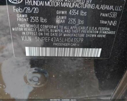 Чорний Хендай Соната, об'ємом двигуна 2.5 л та пробігом 56 тис. км за 13000 $, фото 11 на Automoto.ua