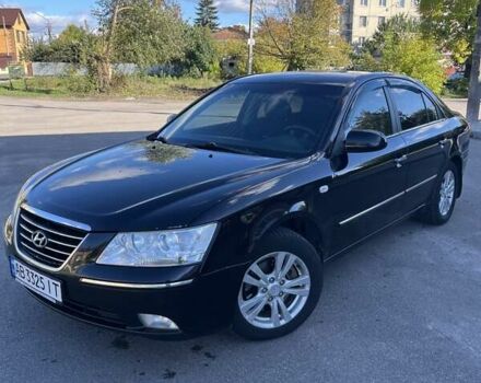 Чорний Хендай Соната, об'ємом двигуна 2 л та пробігом 214 тис. км за 6600 $, фото 1 на Automoto.ua