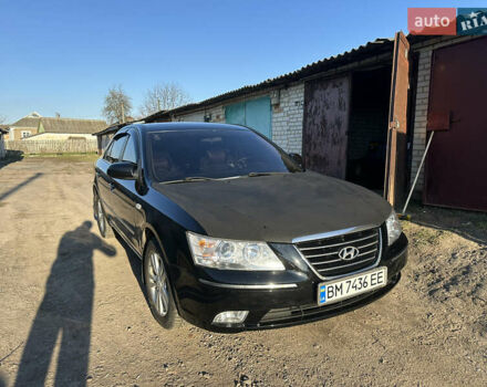Черный Хендай Соната, объемом двигателя 2 л и пробегом 334 тыс. км за 6199 $, фото 1 на Automoto.ua