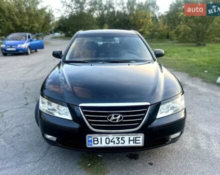 Черный Хендай Соната, объемом двигателя 2 л и пробегом 234 тыс. км за 5900 $, фото 1 на Automoto.ua