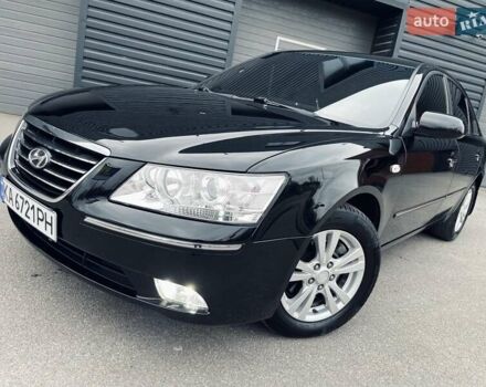 Черный Хендай Соната, объемом двигателя 2 л и пробегом 110 тыс. км за 9700 $, фото 1 на Automoto.ua