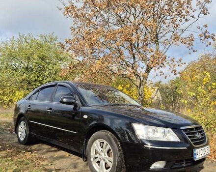 Черный Хендай Соната, объемом двигателя 2 л и пробегом 177 тыс. км за 7000 $, фото 1 на Automoto.ua
