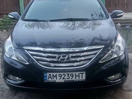 Черный Хендай Соната, объемом двигателя 2.4 л и пробегом 279 тыс. км за 7900 $, фото 1 на Automoto.ua