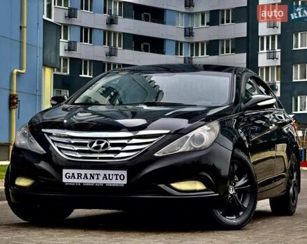 Черный Хендай Соната, объемом двигателя 2.4 л и пробегом 177 тыс. км за 7999 $, фото 1 на Automoto.ua