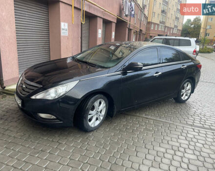 Чорний Хендай Соната, об'ємом двигуна 2.4 л та пробігом 108 тис. км за 12500 $, фото 1 на Automoto.ua