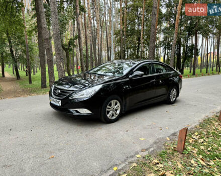 Черный Хендай Соната, объемом двигателя 2 л и пробегом 202 тыс. км за 7700 $, фото 1 на Automoto.ua