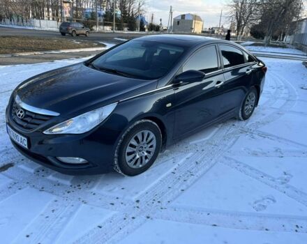 Черный Хендай Соната, объемом двигателя 2.4 л и пробегом 160 тыс. км за 8500 $, фото 1 на Automoto.ua