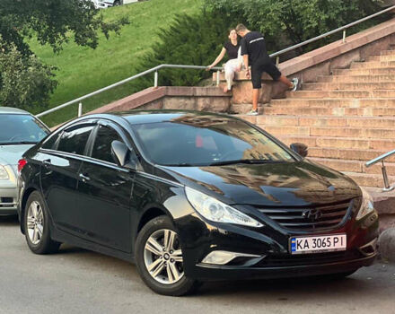 Черный Хендай Соната, объемом двигателя 2 л и пробегом 340 тыс. км за 6500 $, фото 1 на Automoto.ua