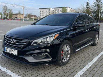 Черный Хендай Соната, объемом двигателя 2.36 л и пробегом 148 тыс. км за 12200 $, фото 1 на Automoto.ua