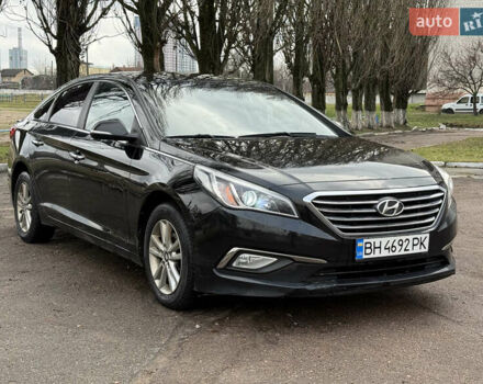 Черный Хендай Соната, объемом двигателя 2 л и пробегом 249 тыс. км за 7500 $, фото 1 на Automoto.ua