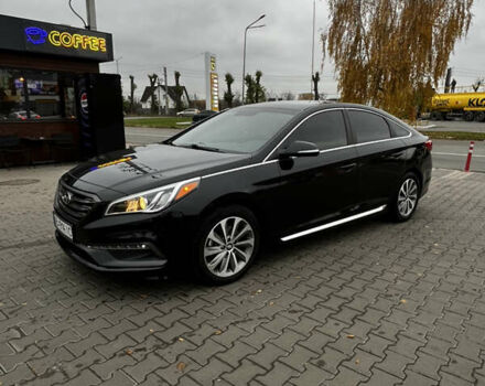 Черный Хендай Соната, объемом двигателя 2.36 л и пробегом 144 тыс. км за 10999 $, фото 1 на Automoto.ua