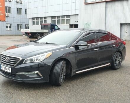 Черный Хендай Соната, объемом двигателя 2.4 л и пробегом 117 тыс. км за 13500 $, фото 1 на Automoto.ua